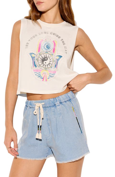 Soul Guide Graphic Crop Tank