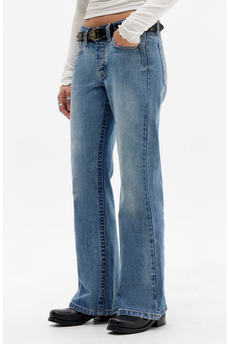 Teo Relaxed Flare Bootcut Jeans, Alternate, color, LIGHT VINTAGE