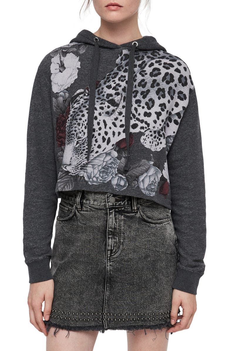 AllSaints Asha Mila Hoodie, Main, color, 