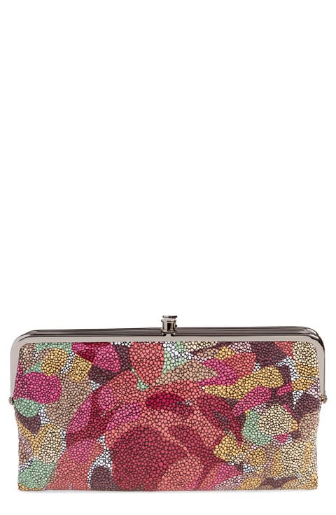 Lauren Leather Double Frame Clutch
