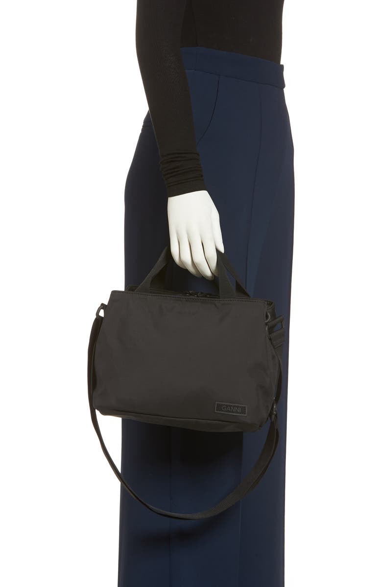 Ganni Tech Fabric Crossbody Bag, Alternate, color,