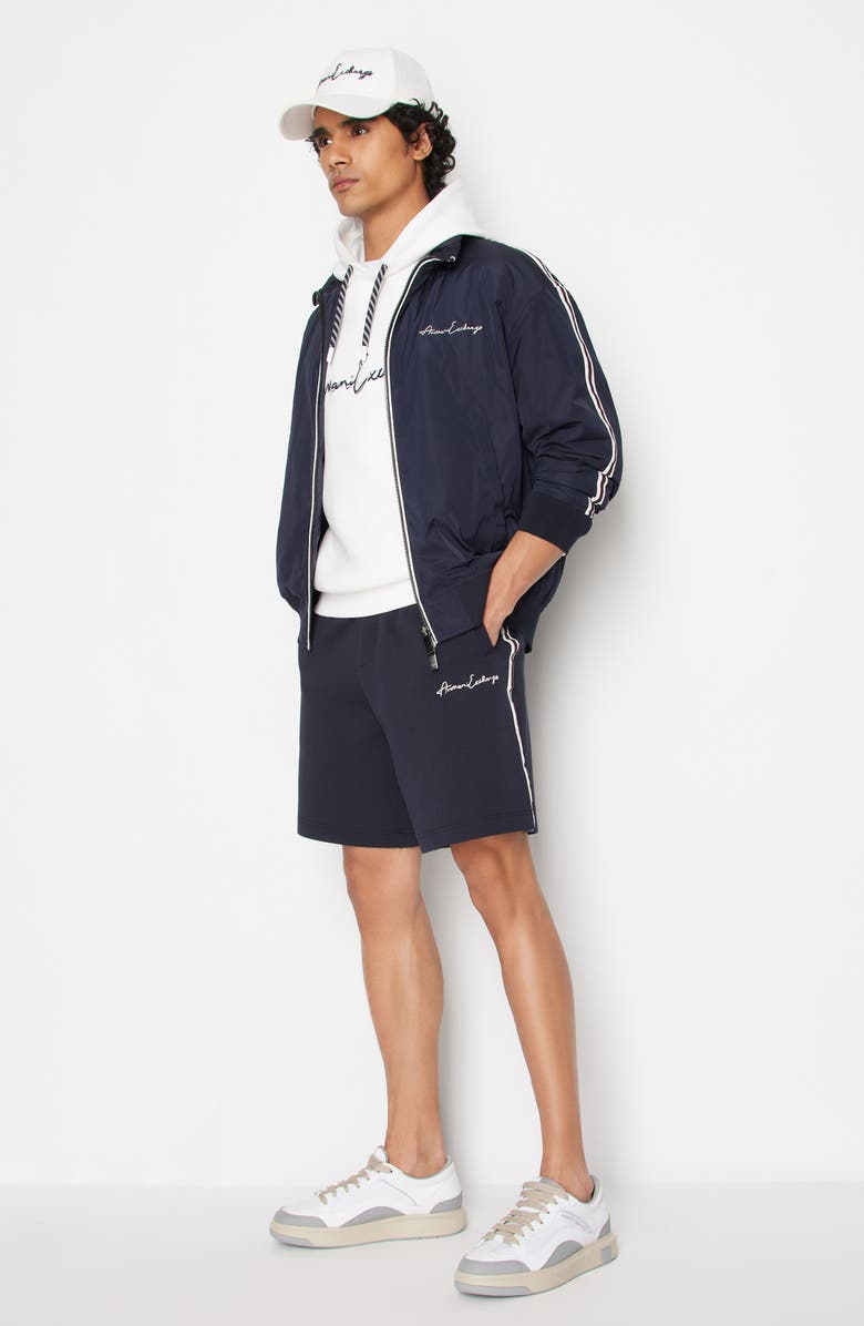 Armani Exchange Signature Logo Hoodie, Alternate, color,