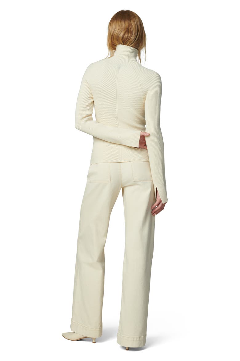 The Palmer Turtleneck Sweater, Alternate, color, MILK
