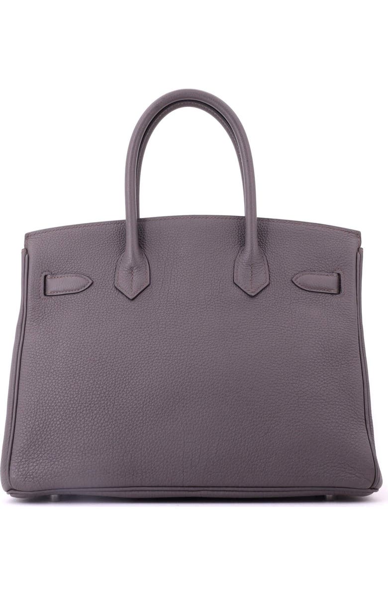 Pre-Owned Hermes Birkin Handbag Grey Togo with Palladium Hardware 30, Alternate, color, Etain