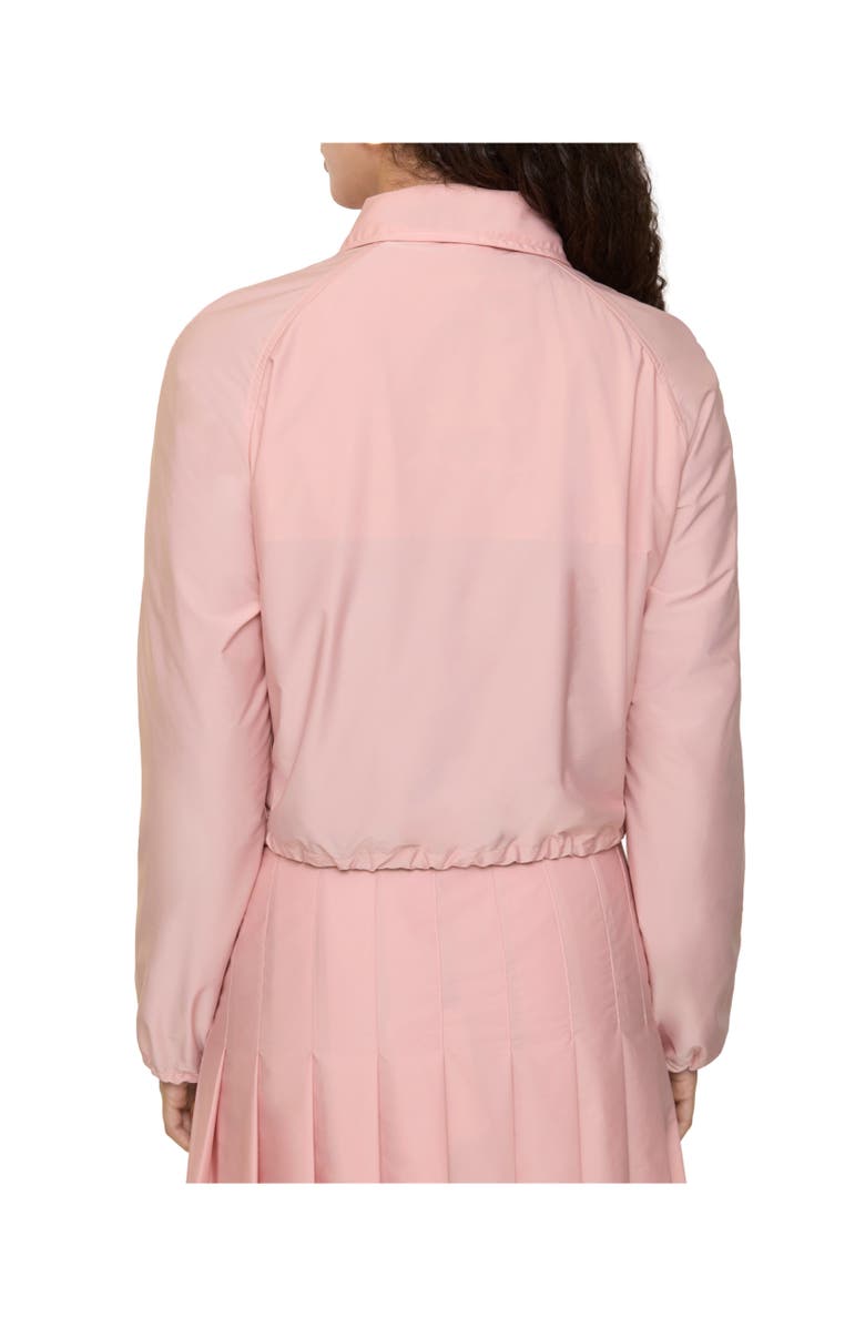 Burberry Cropped Newcott Hooded Jacket, Alternate, color, Begonia Pink