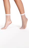 LECHERY® 2-Pack Lustrous Silky Sheer Crew Socks