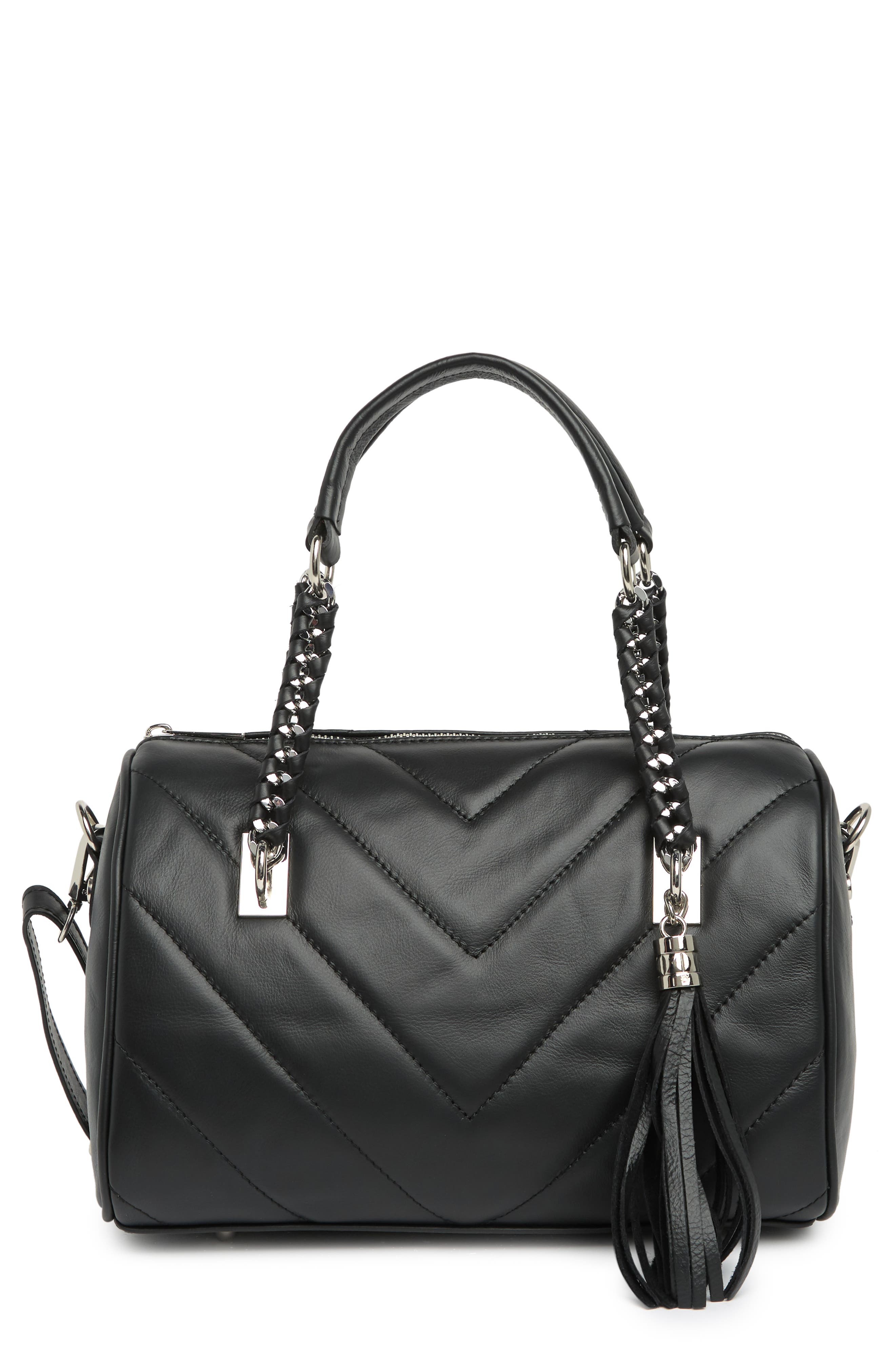 Persaman New York Cosette Leather Satchel, Main, color, 