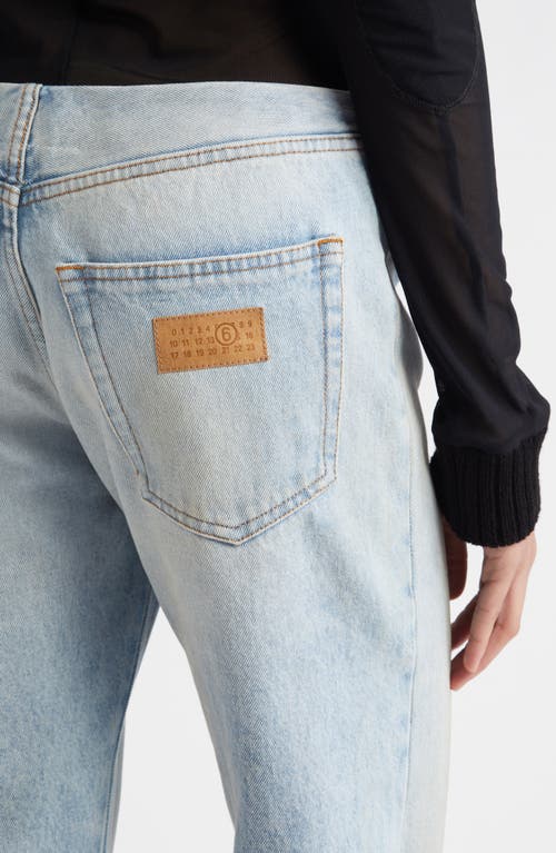 Shop Mm6 Maison Margiela Patchwork Jeans In Medium Blue