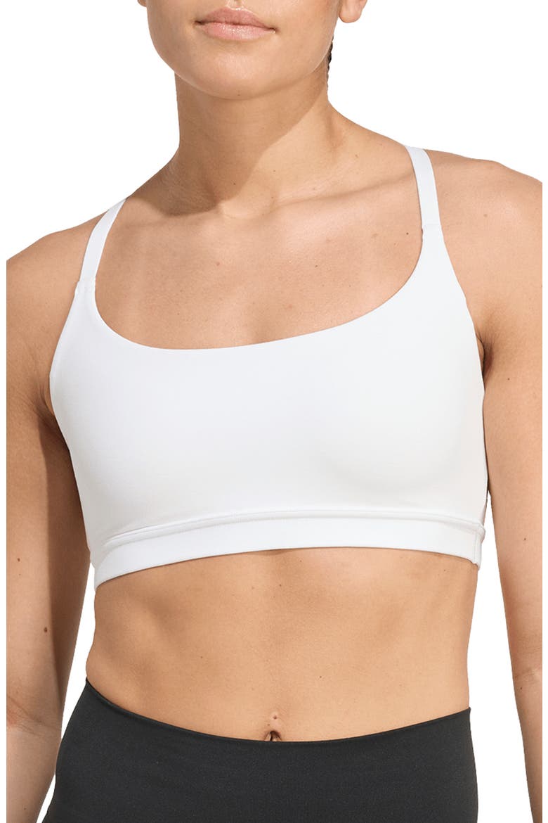 All Me Low Impact Sports Bra, Main, color, WHITE