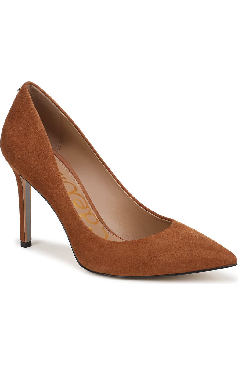 Sam Edelman Hazel Pointed Toe Pump, Main, color, Frontier Brown