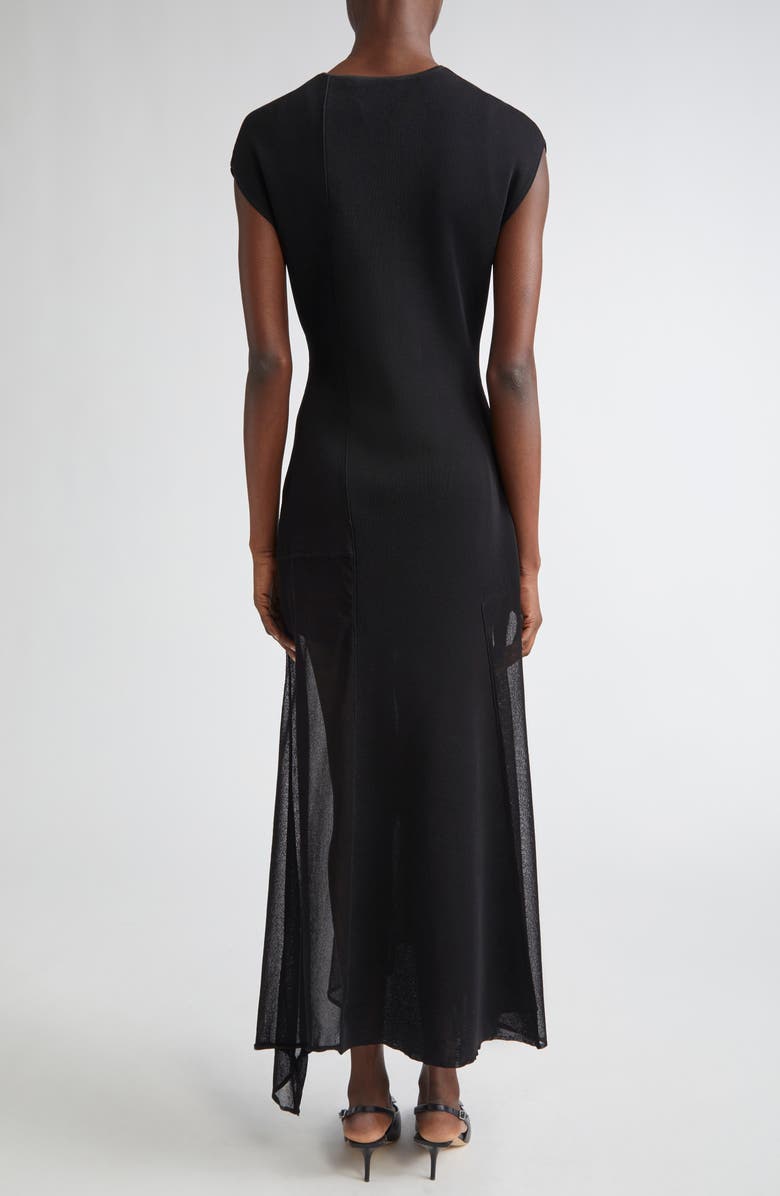Jason Wu Collection Seamed Asymmetric Dress, Alternate, color, Black