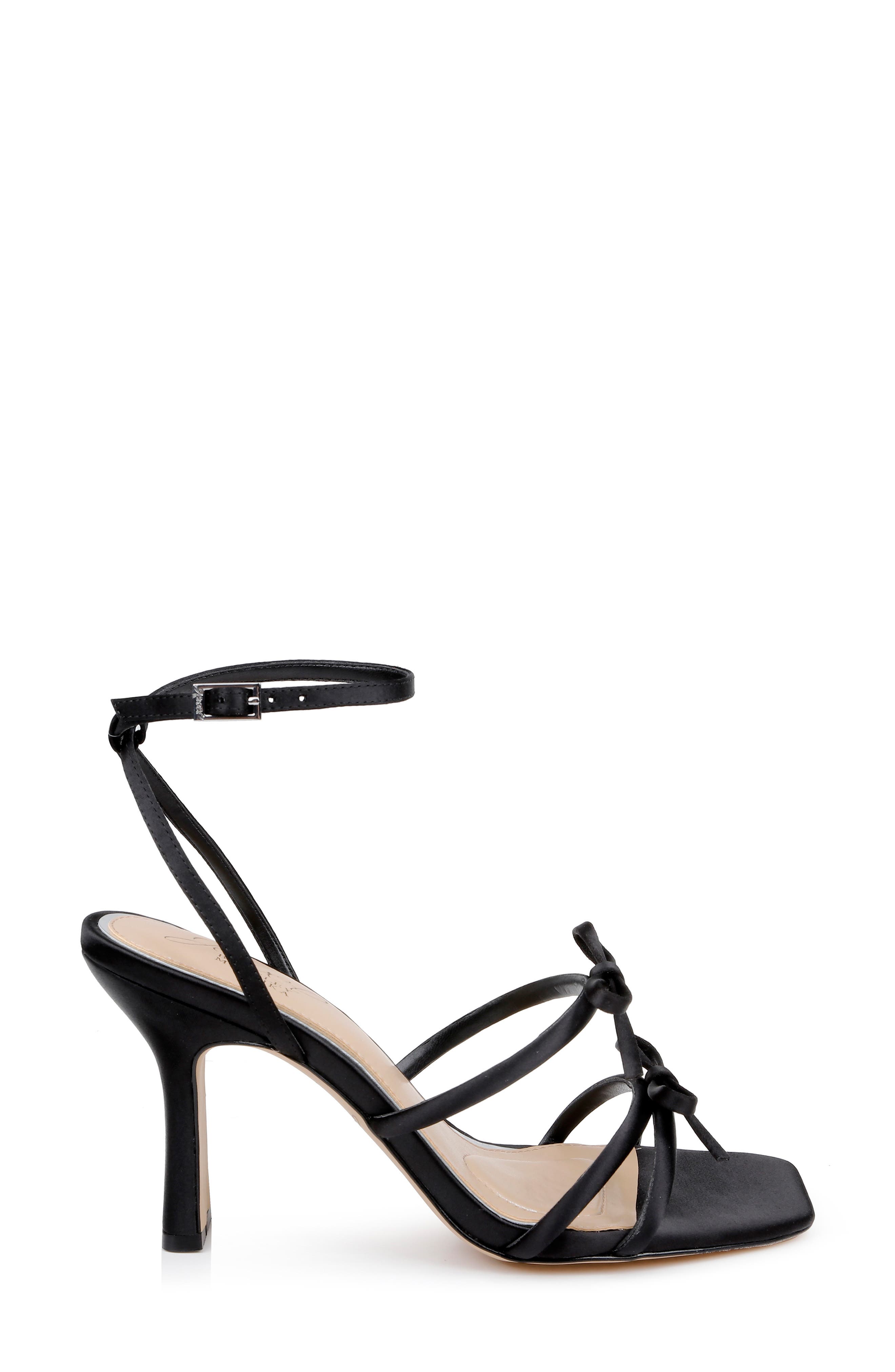 Kiyomi Ankle Strap Sandal, Alternate, color, BLACK SATIN