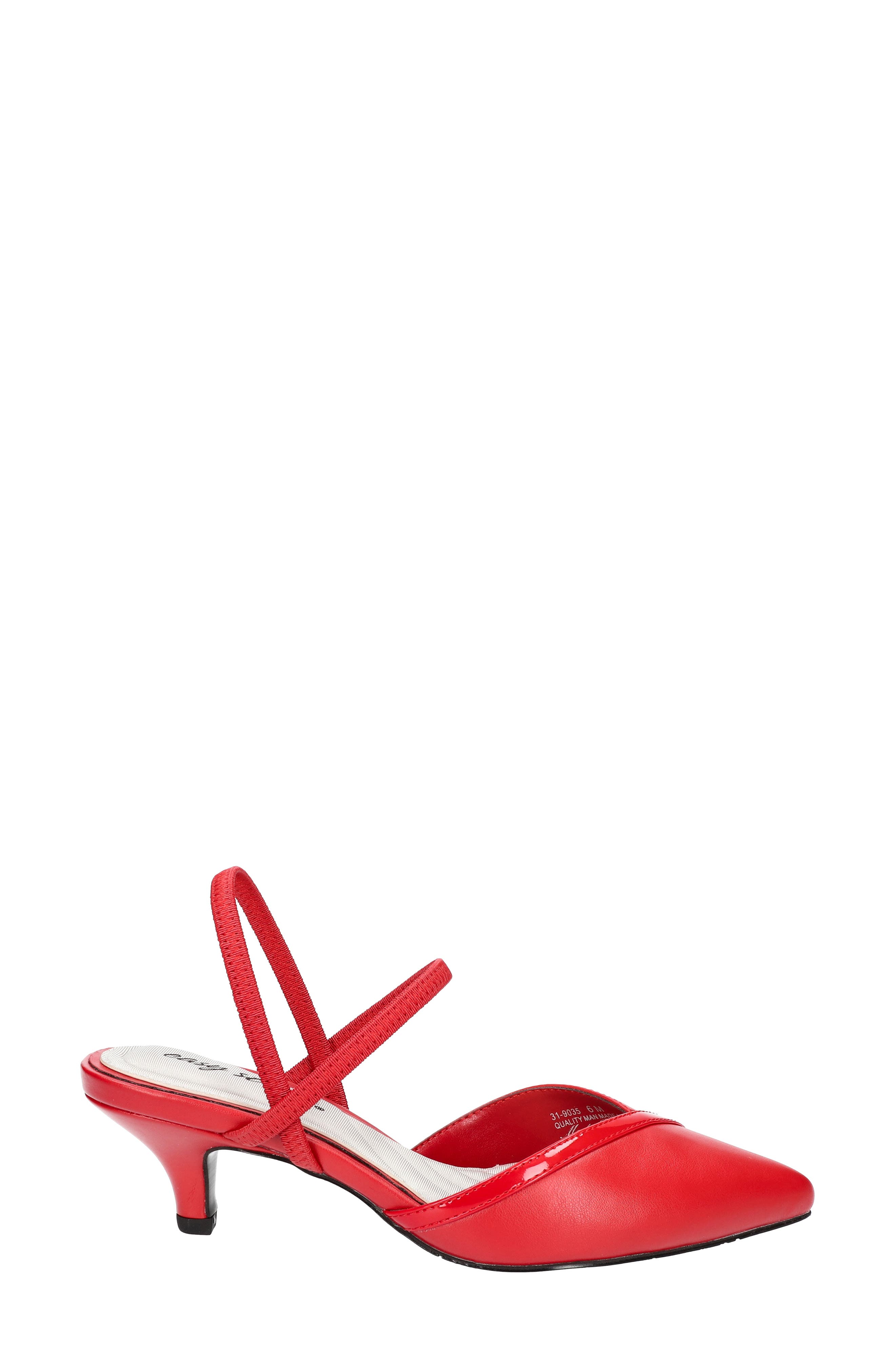 Uunna Slingback Pump, Alternate, color, RED