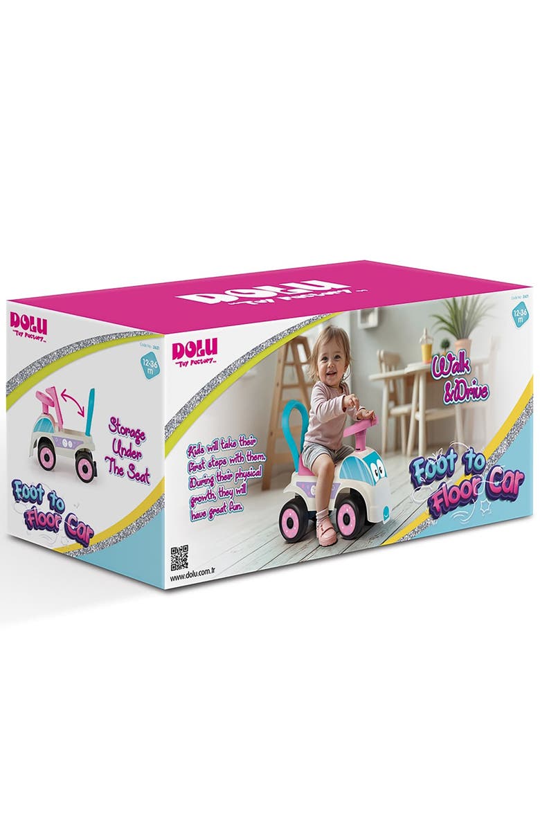 Dolu Walk & Drive Ride On Toy Vehicle, Toddlers 12mo+, Alternate, color, Multicolored