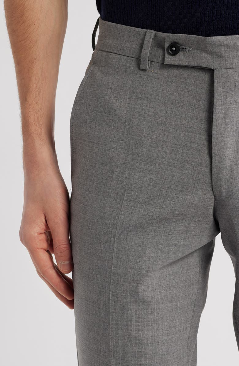 AllSaints Ross Solid Slim Fit Taper Leg Wool Pants, Alternate, color, Mid Grey