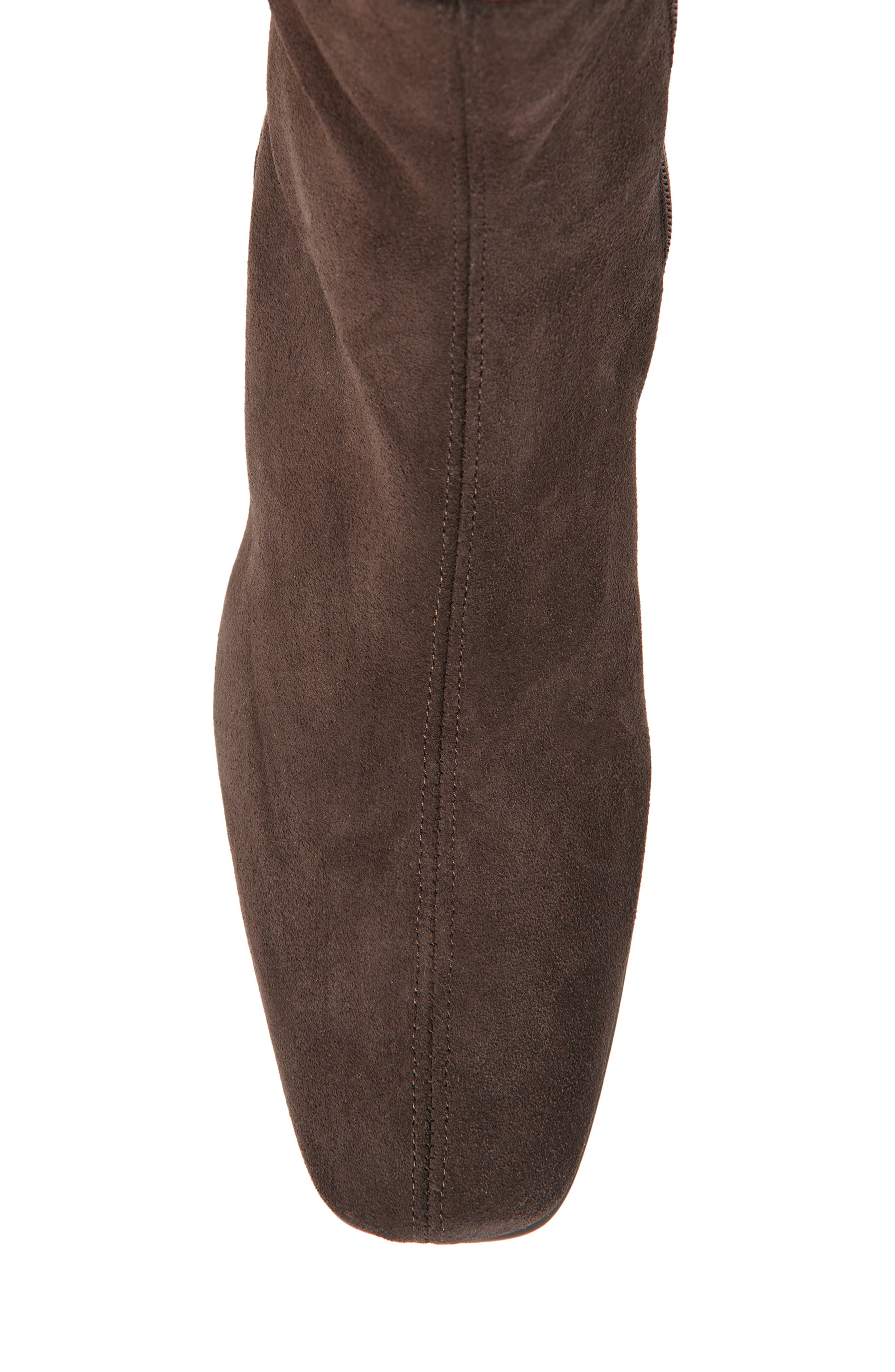 Aquatalia Loretta Weatherproof Suede Bootie, Alternate, color, Espresso Suede