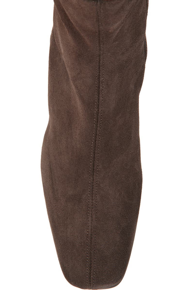 Aquatalia Loretta Weatherproof Suede Bootie, Alternate, color, Espresso Suede