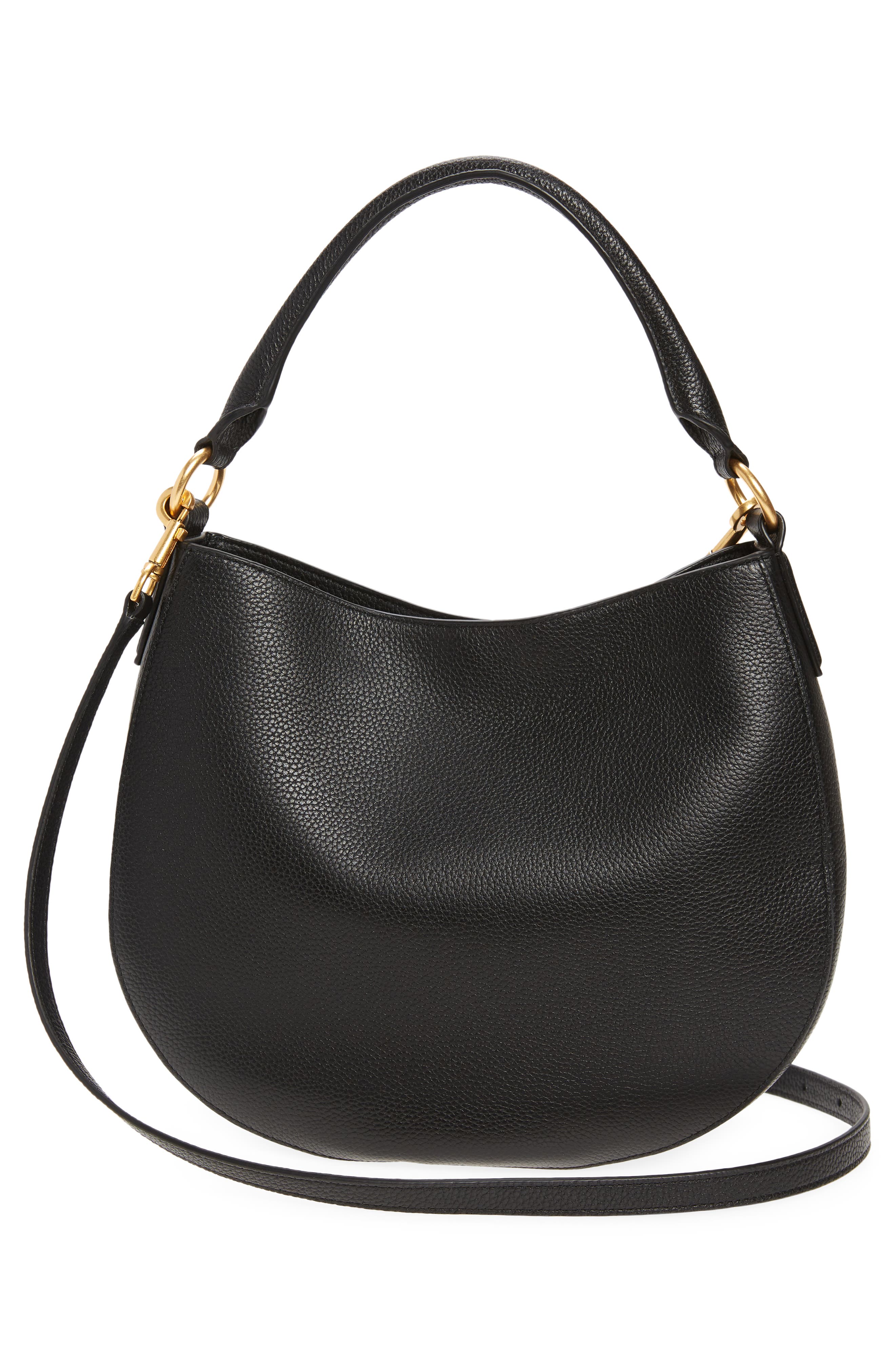 Tory Burch Carson Leather Hobo Bag, Alternate, color, 