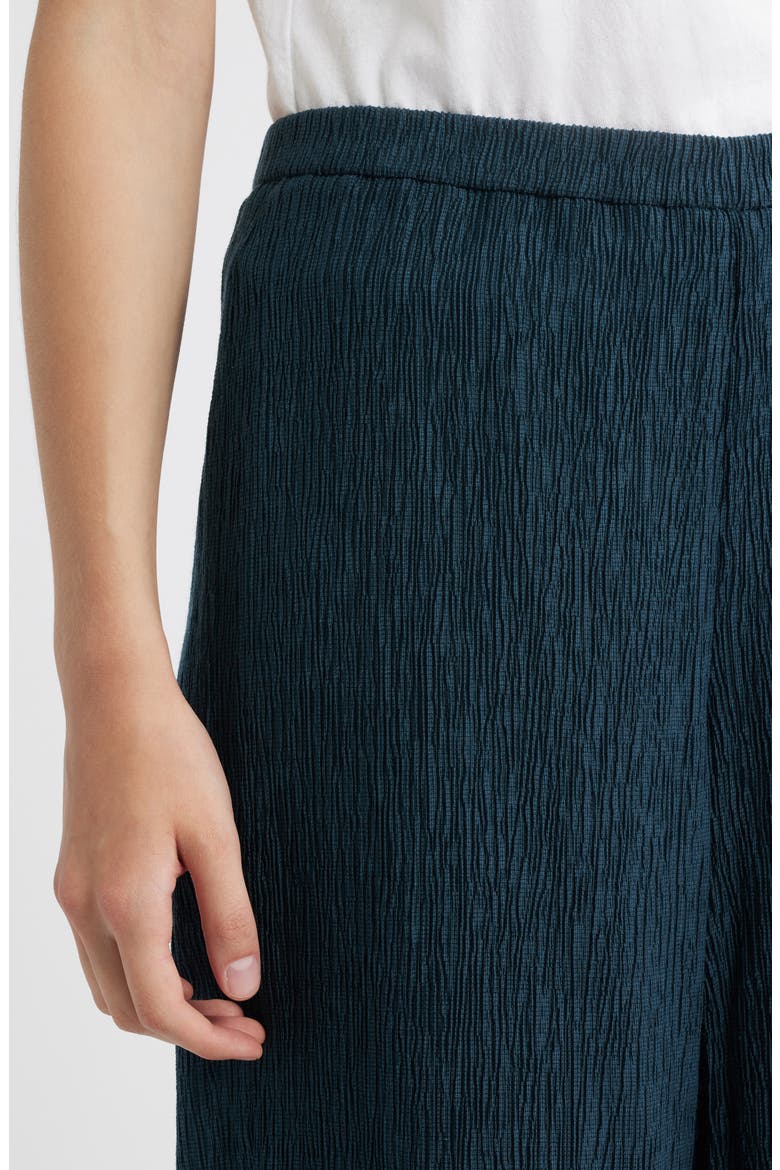 Slit Hem Plissé Ankle Pants, Alternate, color, BLSPR