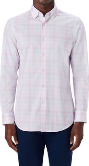 Bugatchi OoohCotton® Plaid Button-Up Shirt