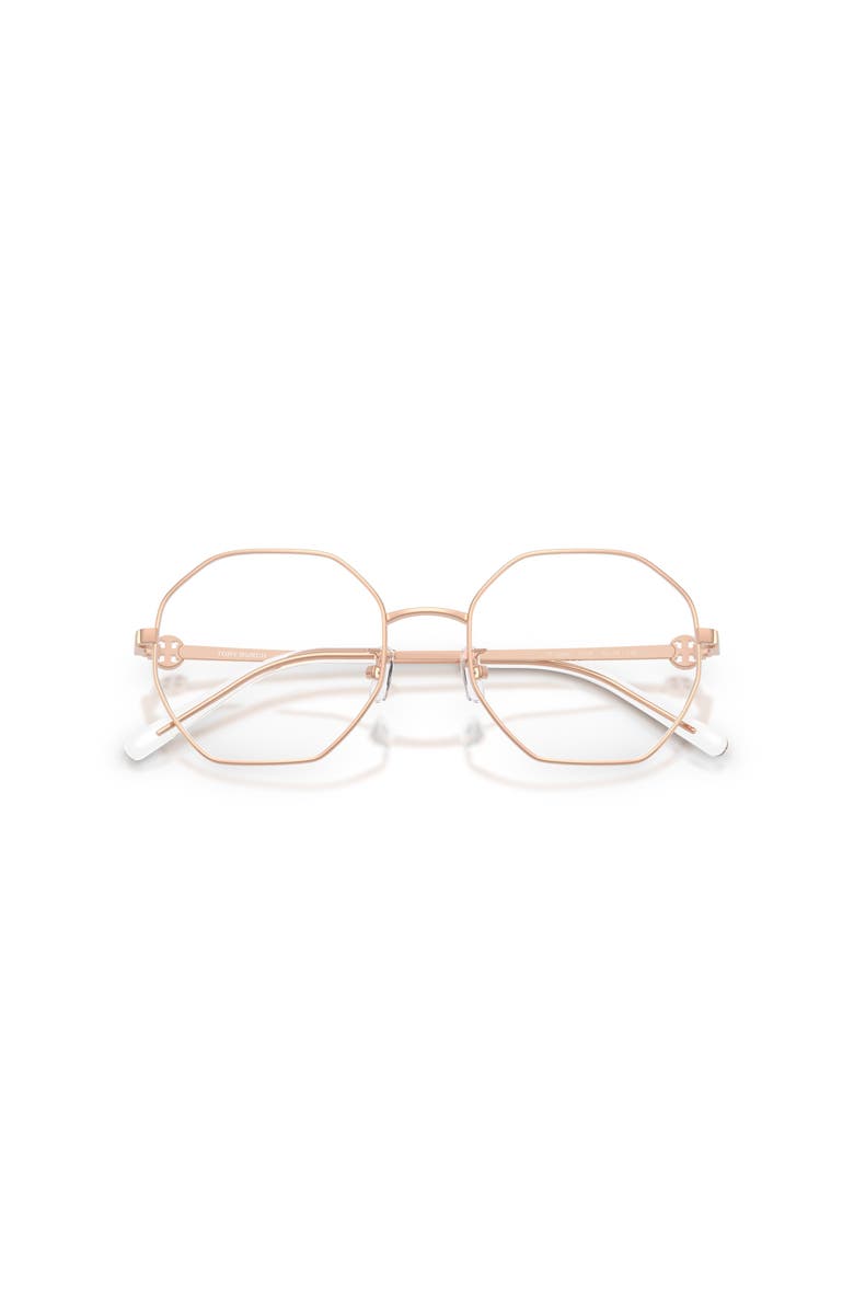 Tory Burch 52mm Irregular optical glasses, Alternate, color, Copper