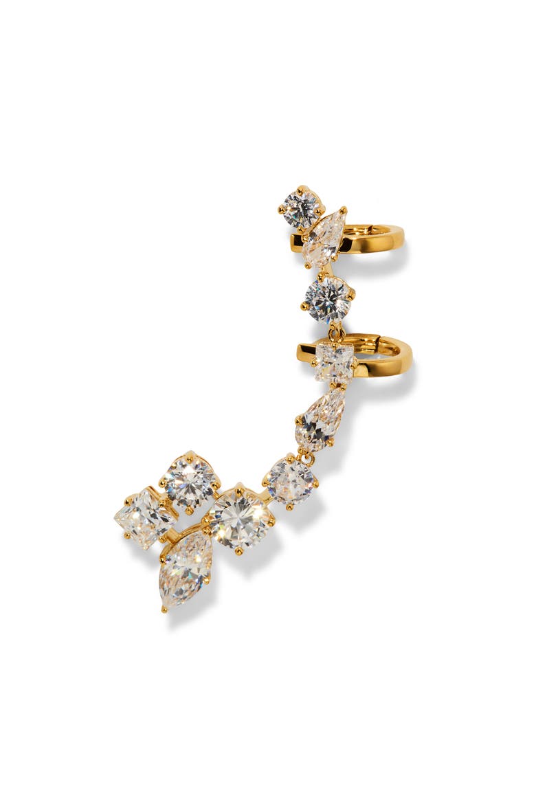 Lucia Single Ear Climber, Main, color, GOLD