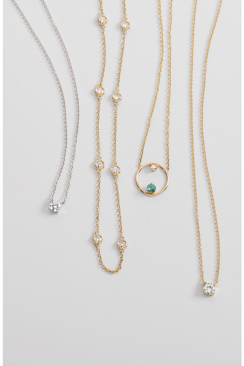 Liora Solitaire Diamond Pendant Necklace, Alternate, color, YELLOW GOLD