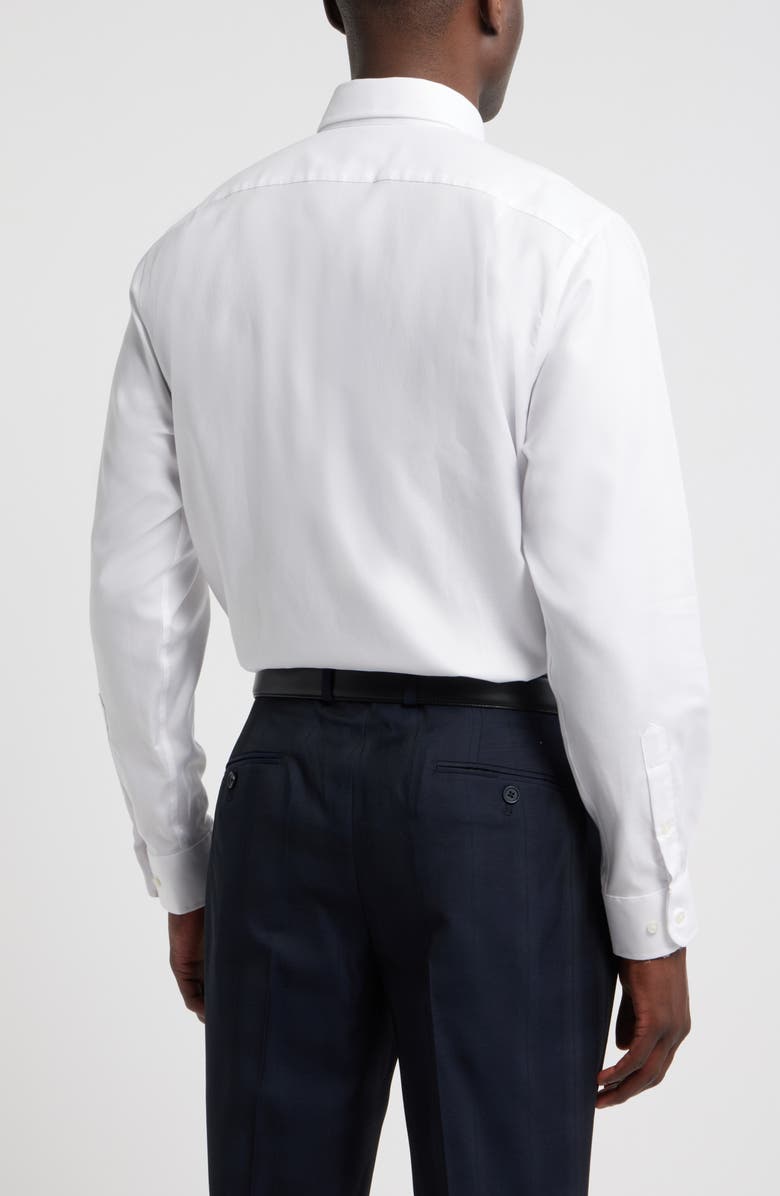 Nordstrom Traditional Fit Cotton Oxford Non-Iron Dress Shirt, Alternate, color, White Royal Oxford