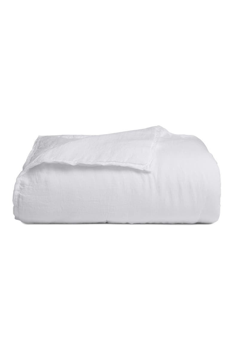 Everyday Linen Quilt, Main, color, WHITE