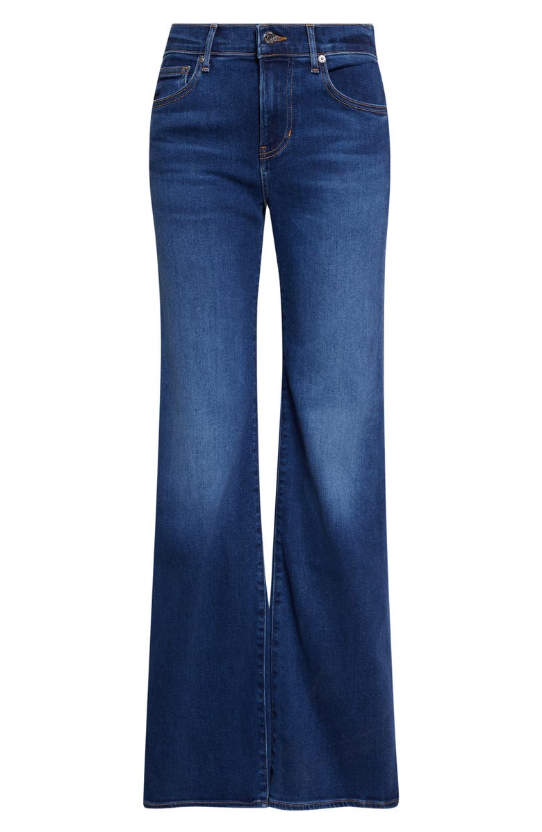 Veronica Beard Crosbie Wide Leg Jeans, Main, color, Bright Blue