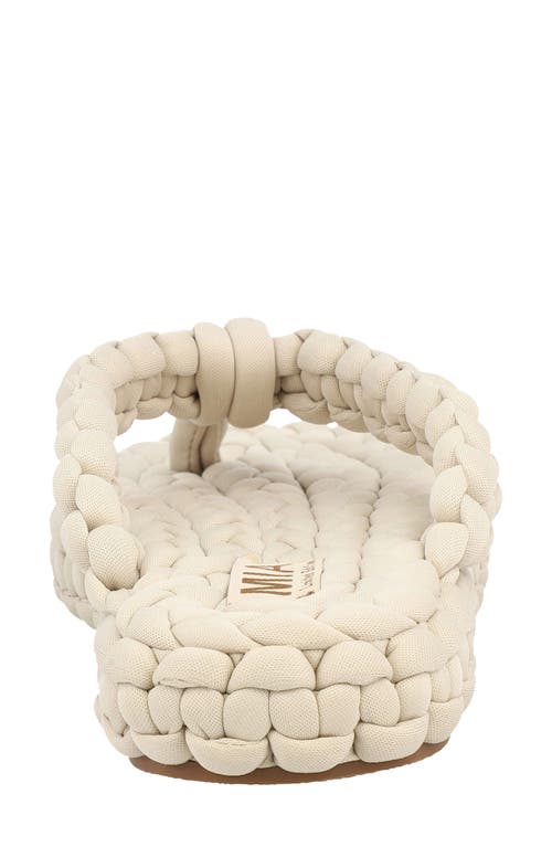 Mia Limited Edition Monako Woven Flip Flop In Sand