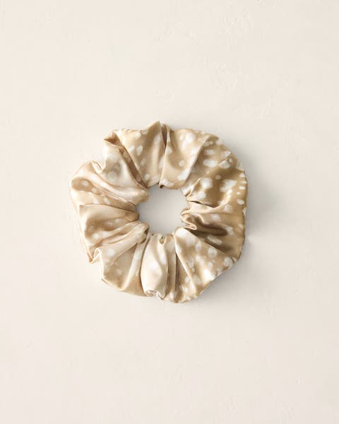 Washable Silk Printed Scrunchie