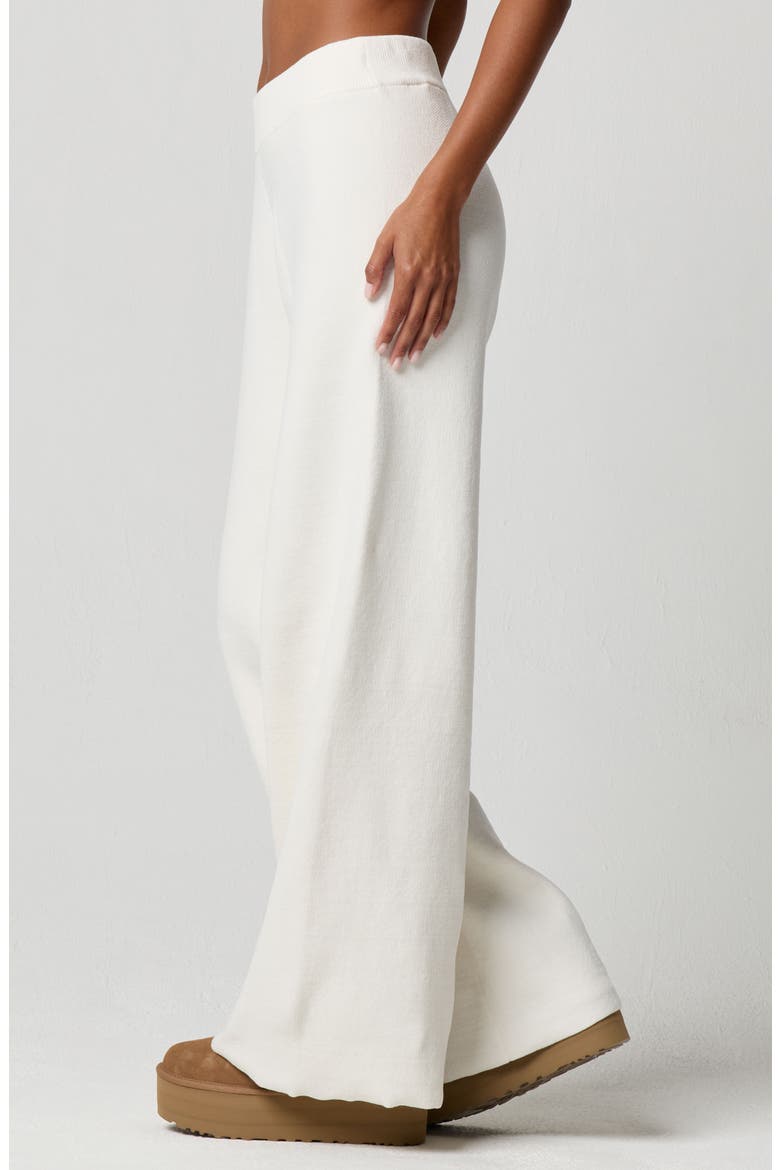 Chenille Wide Leg Pants, Alternate, color, JET STREAM