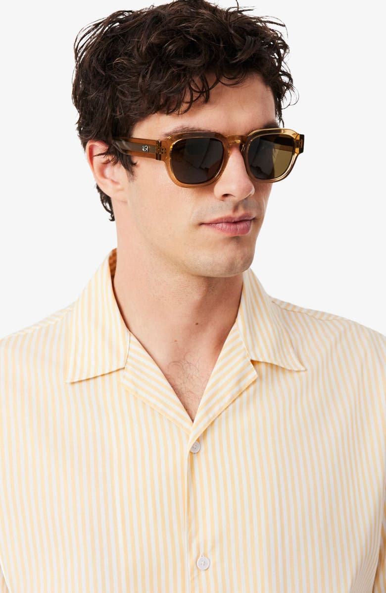 Lacoste Summer Pack Camp Shirt, Alternate, color, White/ Millet