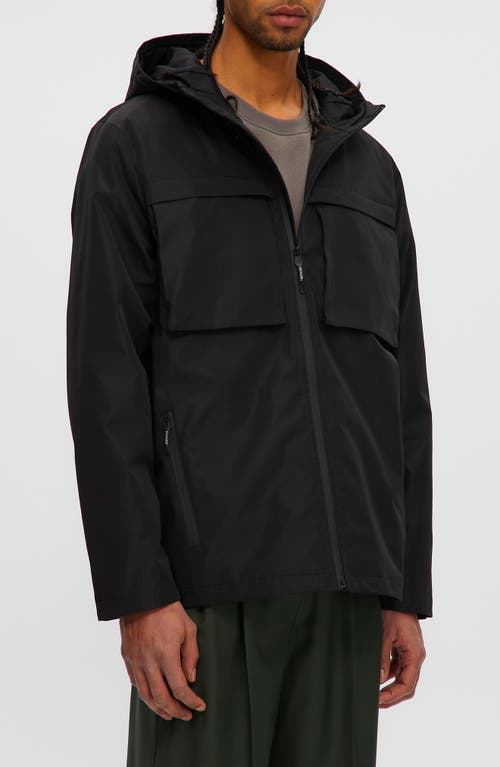 Noize Andreas Water Resistant Rain Coat In Black