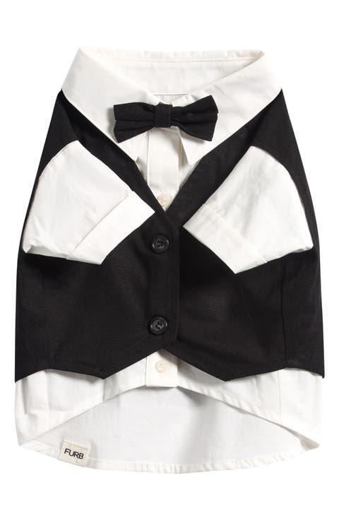 The We Do Wedding Pet Shirt & Vest with Detachable Bow Tie