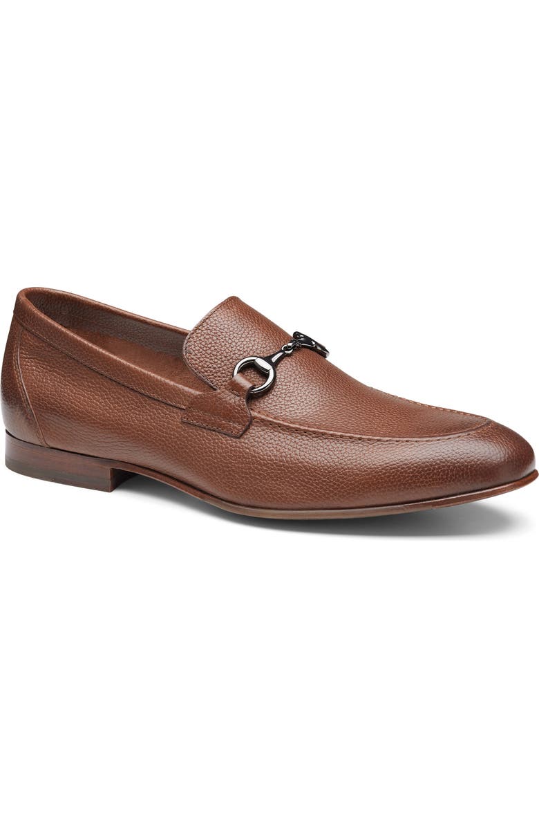 Johnston & Murphy Higgins Bit Loafer, Main, color, Tan Full Grain
