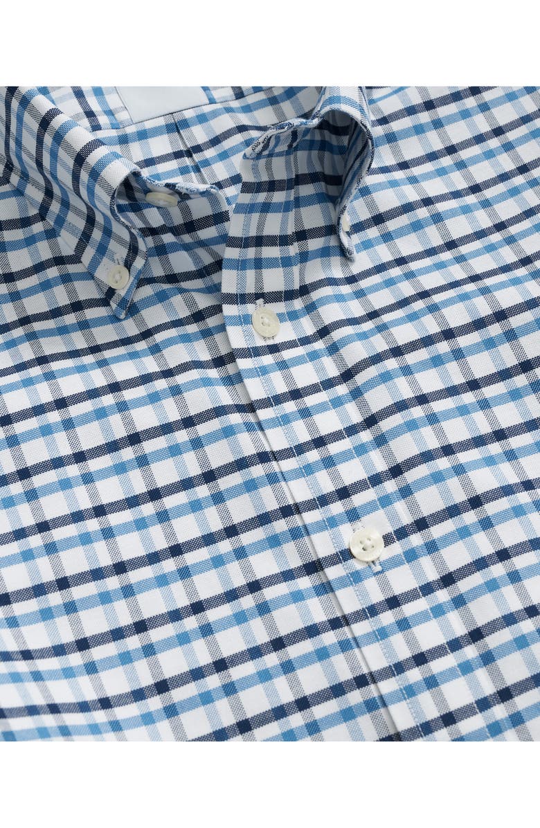 Brooks Brothers Non-Iron Check Cotton Stretch Oxford Cloth Button-Down Shirt, Alternate, color, 