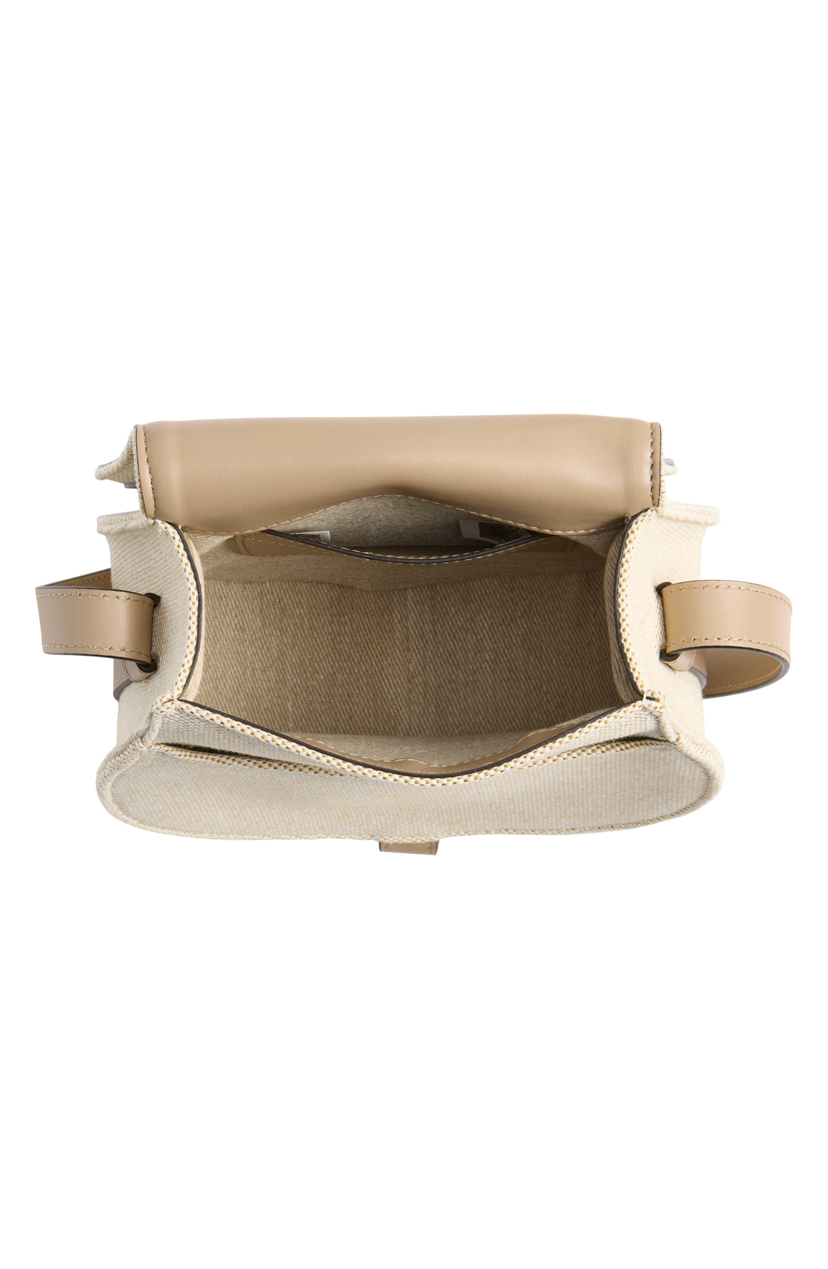 Chloé Small Marcie Canvas Saddle Bag, Alternate, color, Boyish Brown