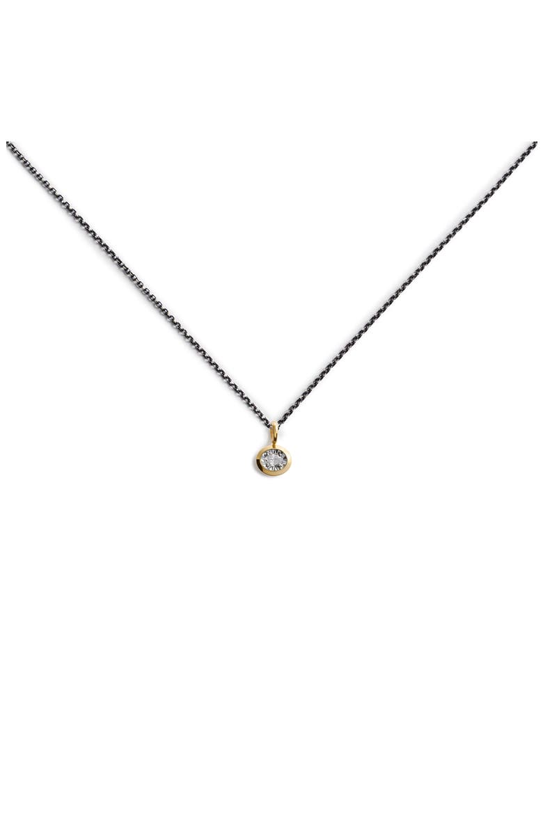 Diamond Essentials 18k Gold Vermeil Lab Grown Diamond Necklace, Main, color, 18K GOLD VERMEIL