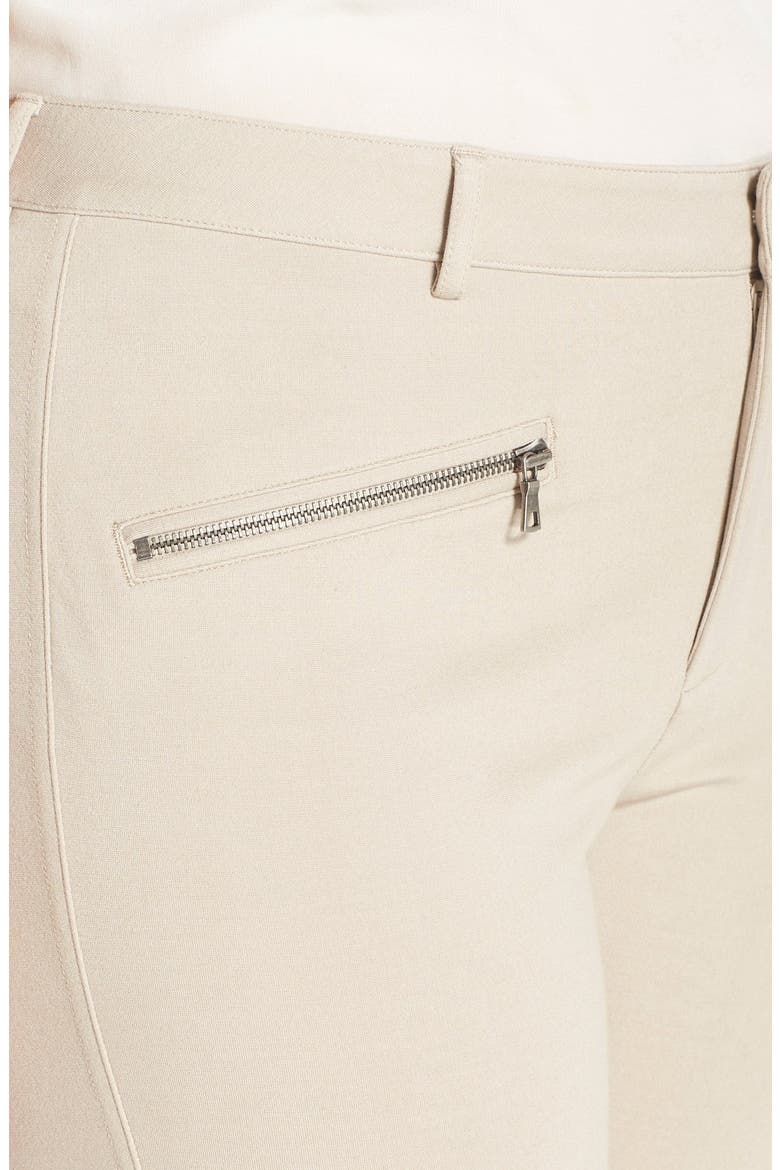 'Ski' Zip Pocket Ponte Knit Skinny Pants, Alternate, color, OATMEAL