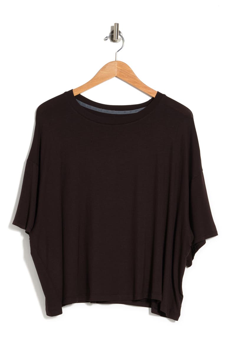 Short Sleeve Lounge T-Shirt, Alternate, color, BLACK
