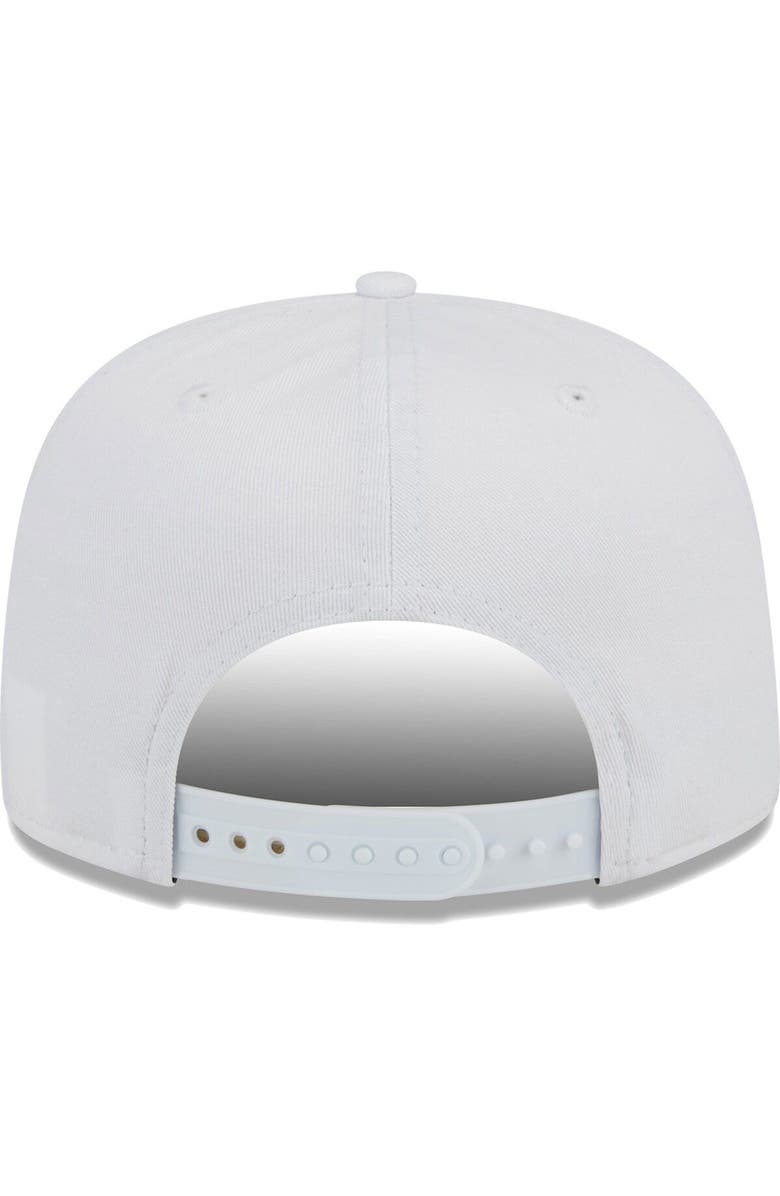 New Era Men's New Era White New England Patriots Tee Golfer 9FIFTY Snapback Hat, Alternate, color,