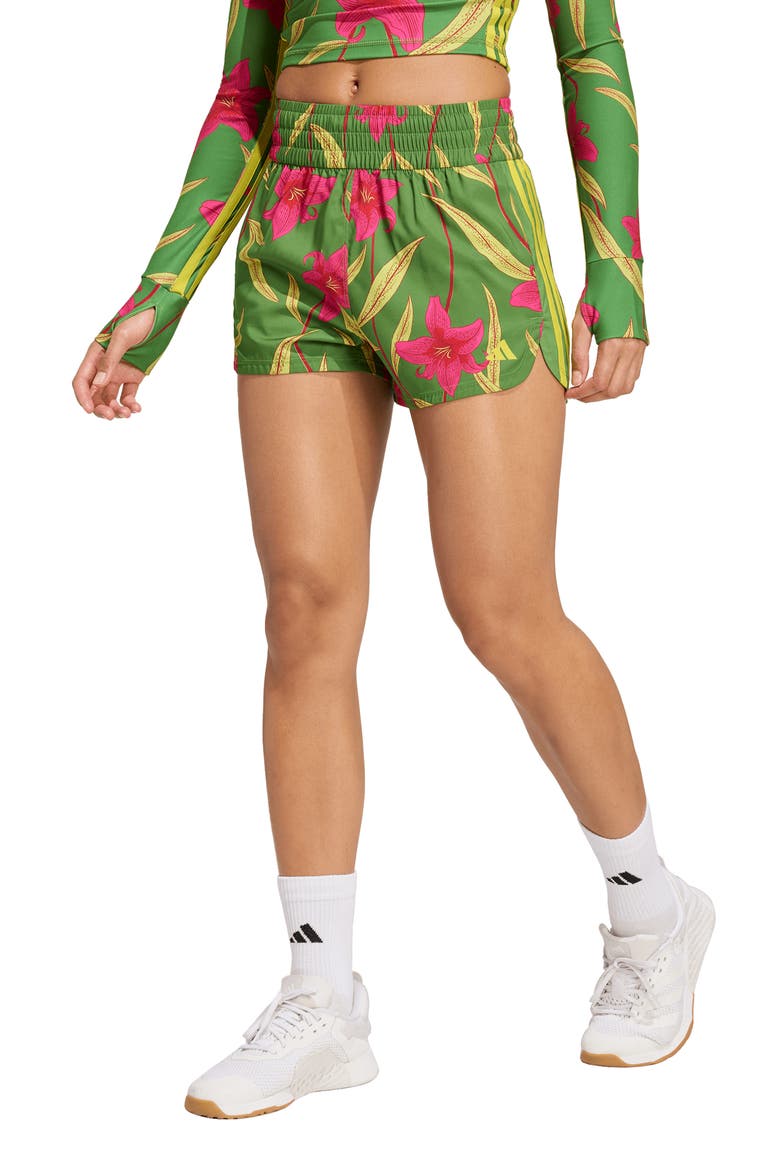 x FARM Rio Pacer Shorts, Main, color, CREW GREEN/ MAGENTA/ LIME