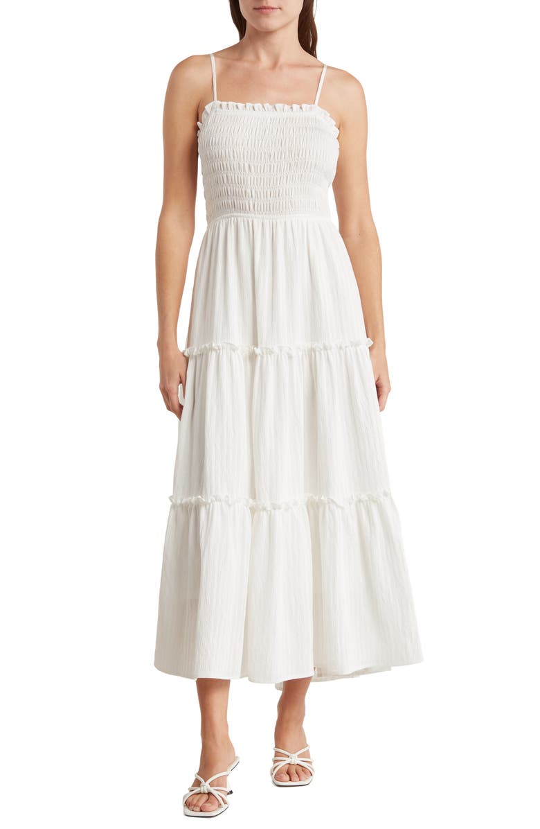 Blu Pepper Smocked Tiered Dress, Main, color,