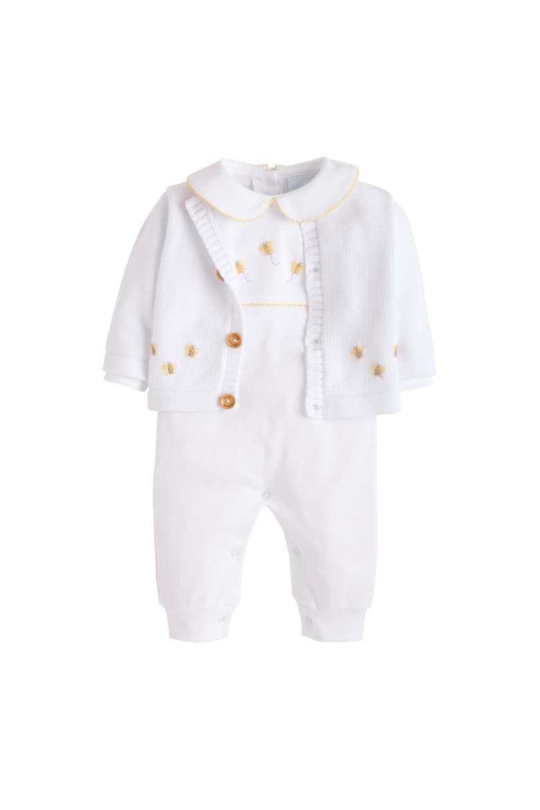 Crochet Playsuit, Alternate, color, Bee