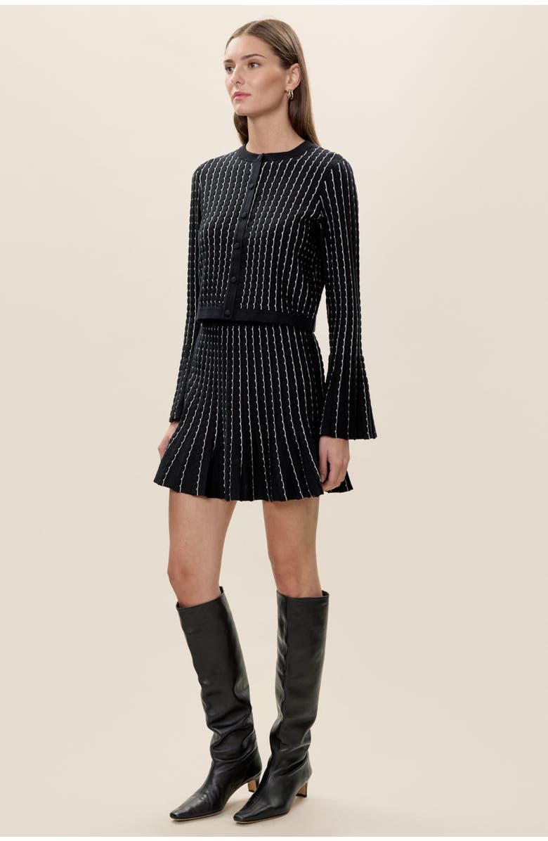 Rebecca Taylor Dorothy Sweater Skirt, Alternate, color, Black