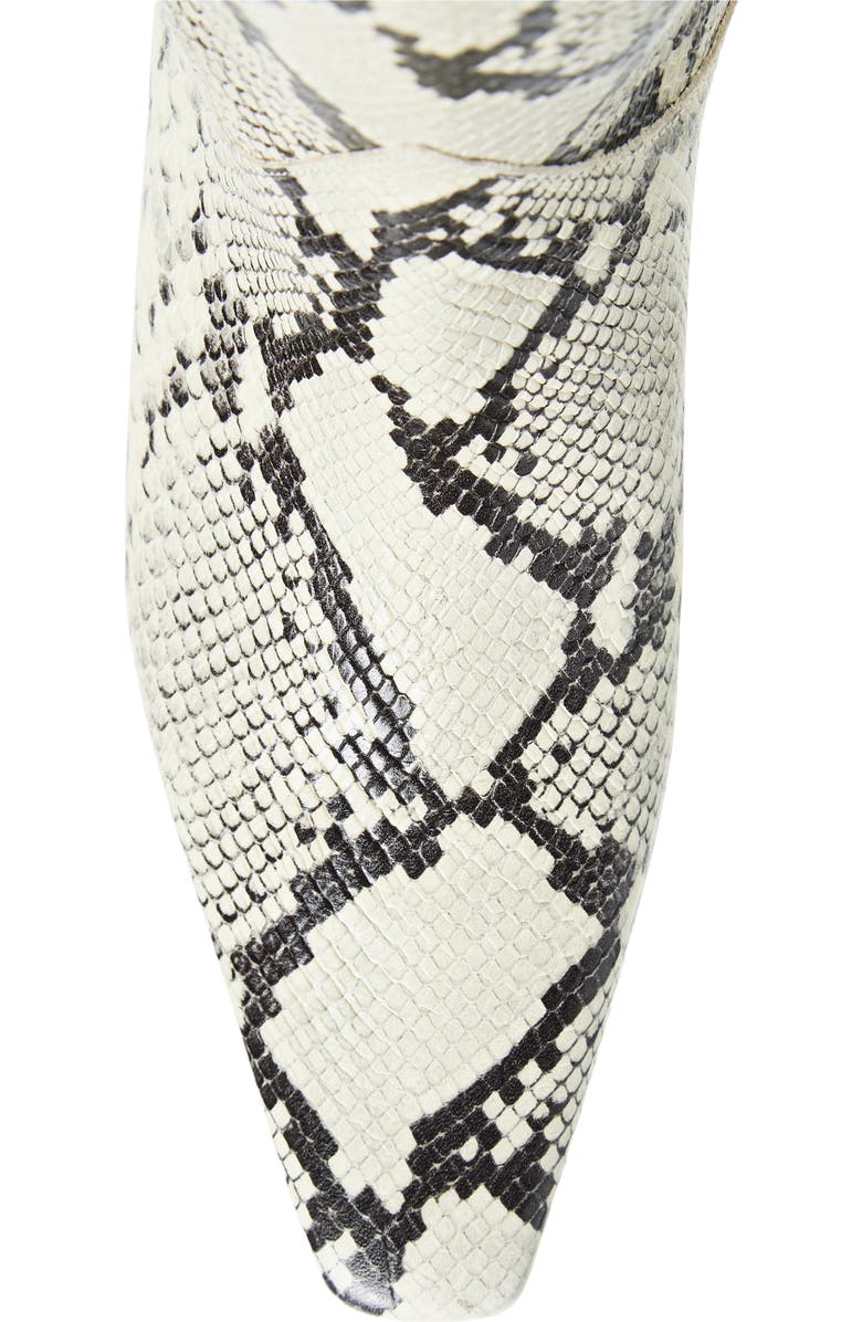 STAUD Wally Western Boot, Alternate, color, White Snake