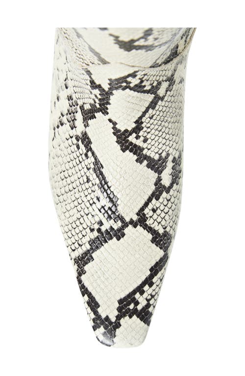 Staud Western Wally Boots White Snake In White