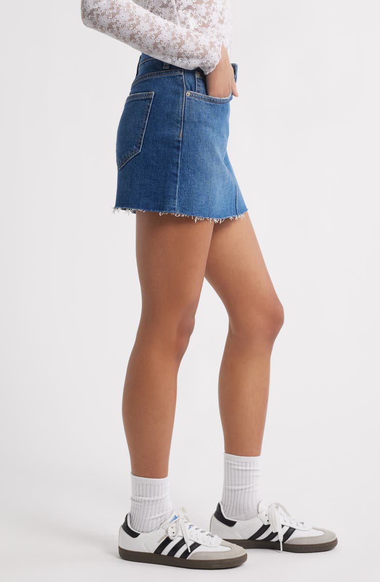 BP. Mid Rise Denim Miniskirt, Alternate, color, Royce Wash